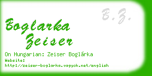 boglarka zeiser business card